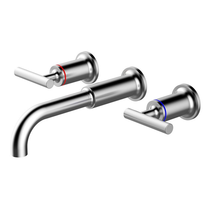 chrome finish basin water taps