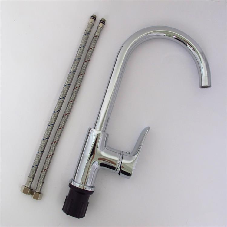 chrome kitchen faucet