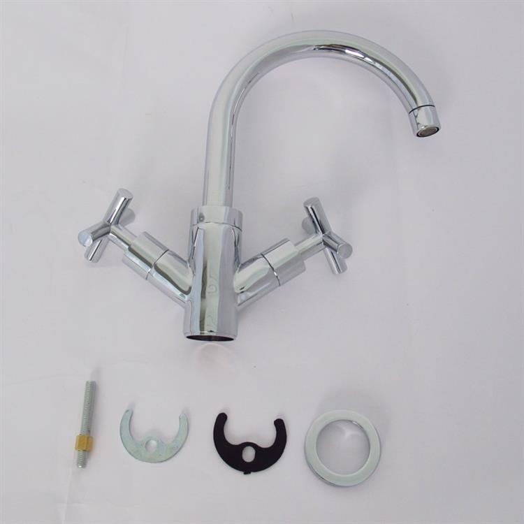 dual handle kitchen faucet