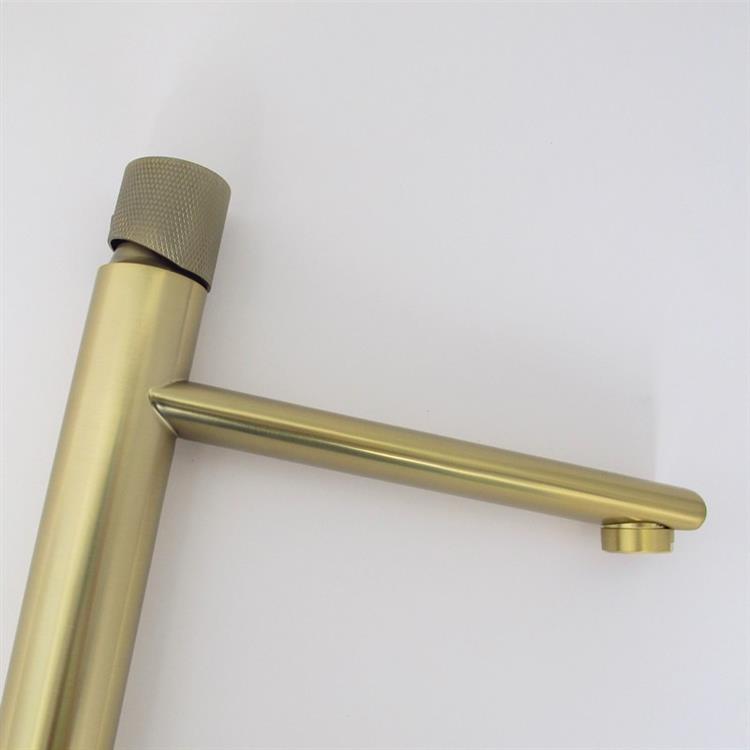 bathroom golden color tall basin faucet