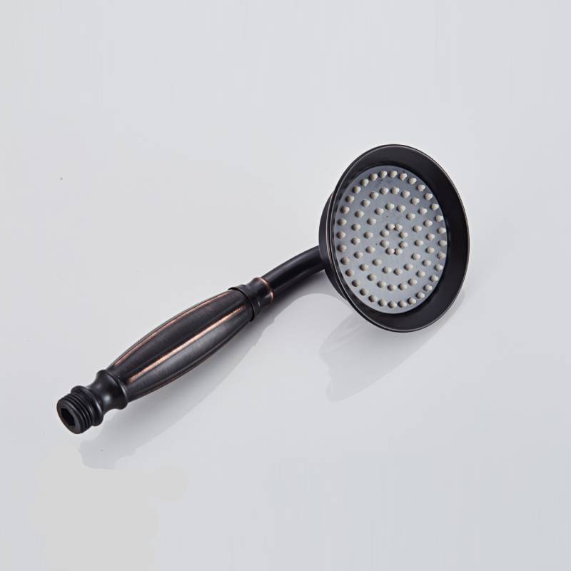 matte black shower head