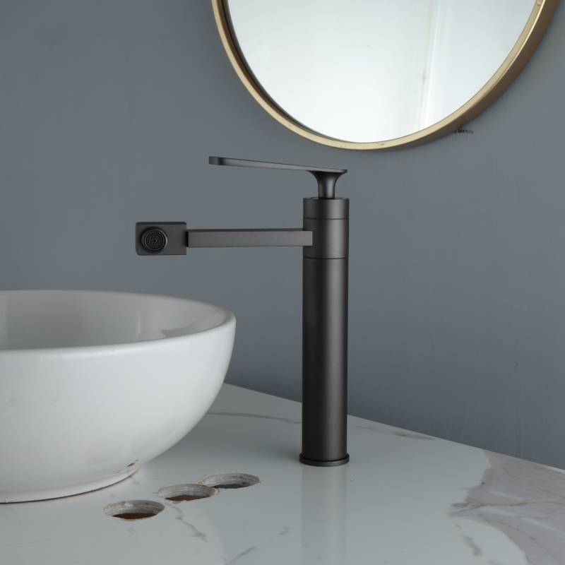 matte black basin water tap