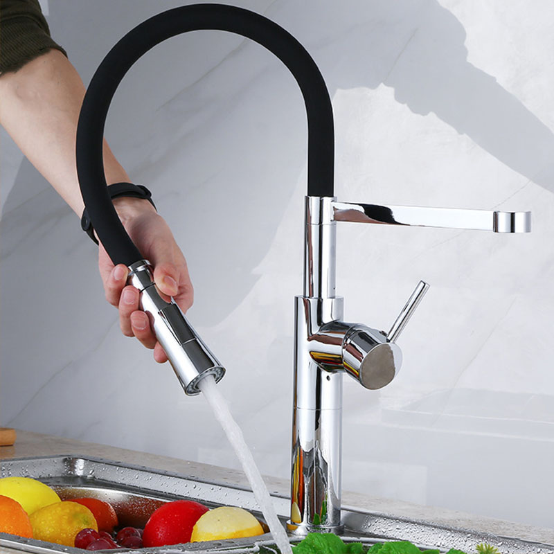double handle brass kitchen faucet taps
