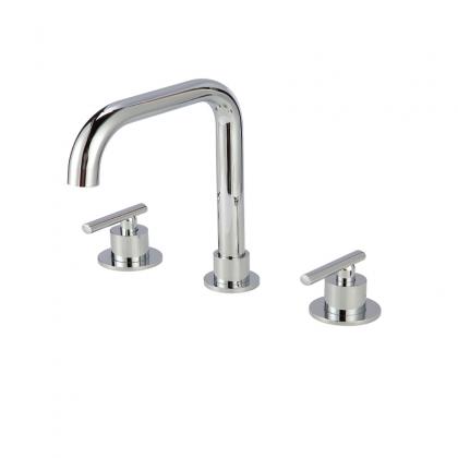 bathroom chrome 3 holes basin mixer faucet