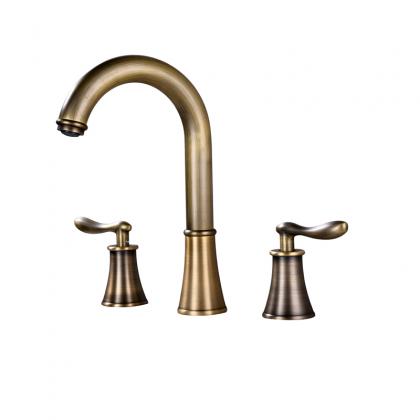 bronze hot cold basin mixer tap