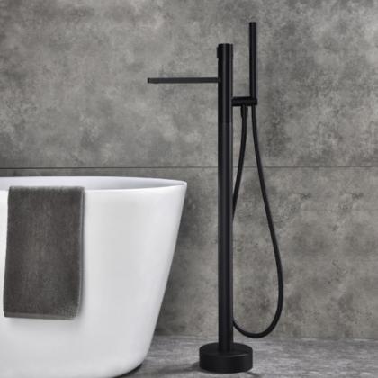 Black Free Standing Tub Shower