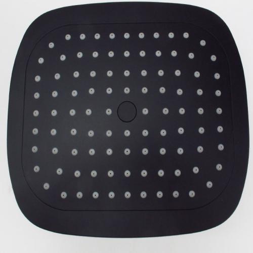 Black rainfall ceiling shower head