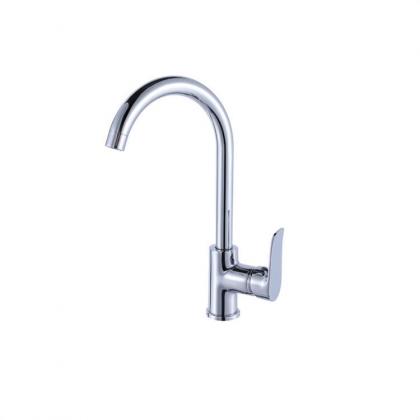 Chrome Single Handle Kitchen Sink Water Tap