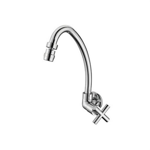 Wall mounted cold water kitchen sink tap