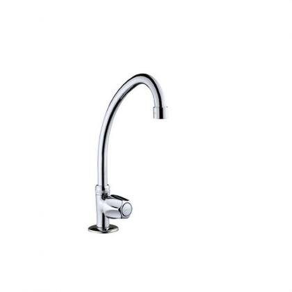 Deck mounted cold water kitchen faucet