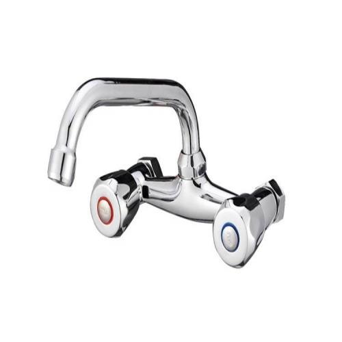 Deck mount hot cold water mixer kitchen faucet