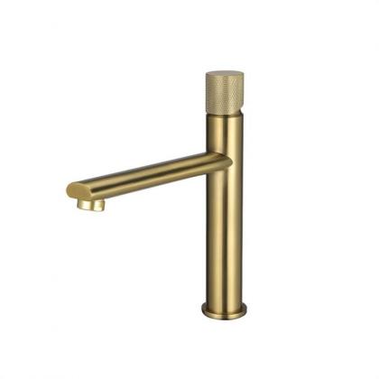 single handle hot cold golden color basin water taps