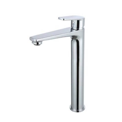 Tall washroom chrome basin faucet water mixer tap