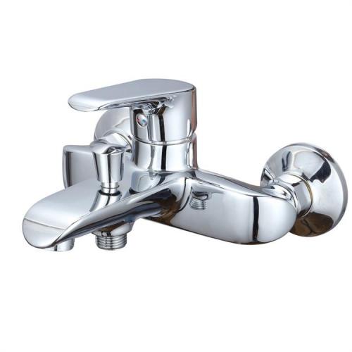 Wall mounted water diverter bath faucet mixer