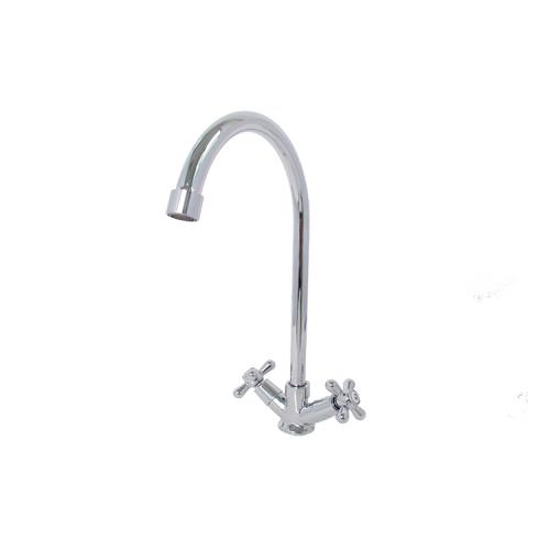 Deck dual handle kitchen water tap