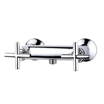 Wall mounted bathroom shower faucets