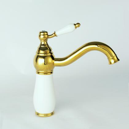 heightened oem chrome basin faucet