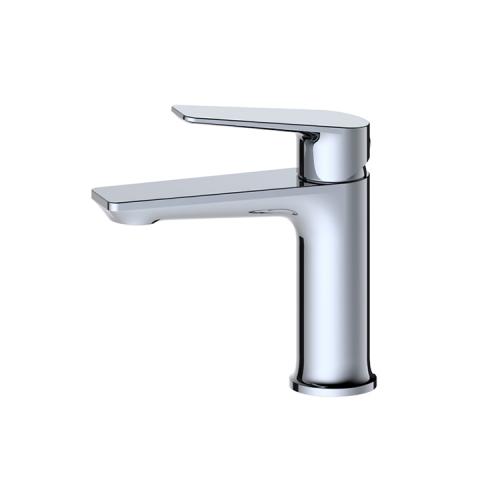 Deck-mount bathroom hot cold wash basin faucet